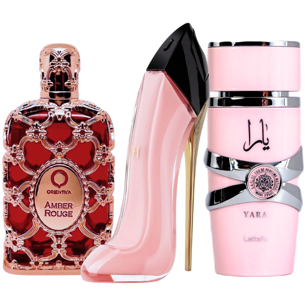 PERFUMES (ORIENTICA+GOODGIRLBLUSH+YARA)